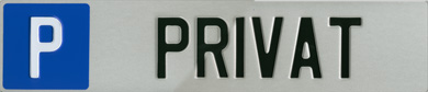 Parkplatz Schilder für Private
